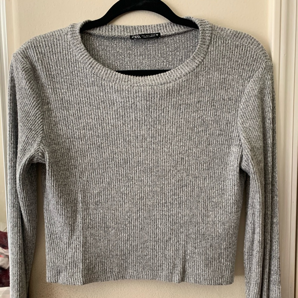Long sleeve crop top